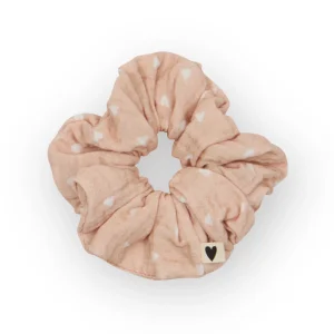 Chouchou | Beige petits coeurs