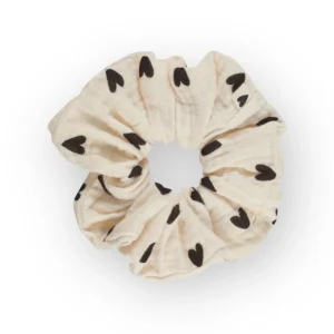 Chouchou | Gaze coeurs écru