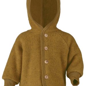 Veste chaude en mérinos avec boutons - Safran Chiné