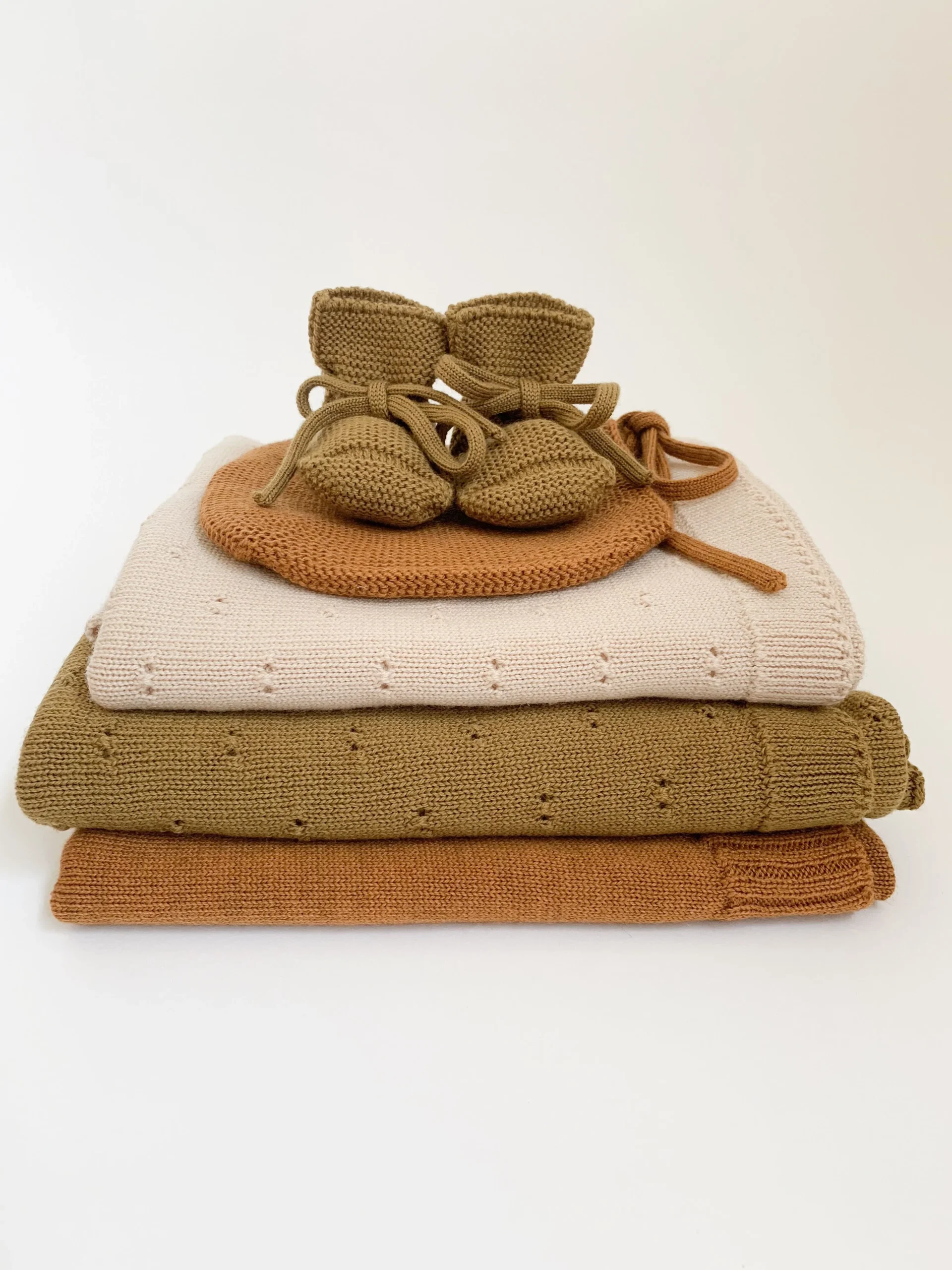 Couverture de mérinos Bibi - Moutarde – Image 2