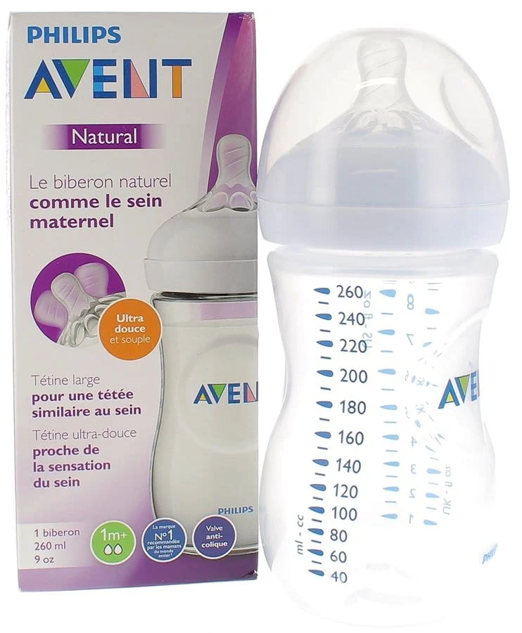 Biberon Natural 1m+ (260 ml) – Plastique – AVENT