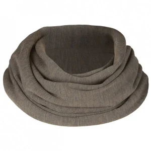 Cache-cou mérinos + soie - Noisette