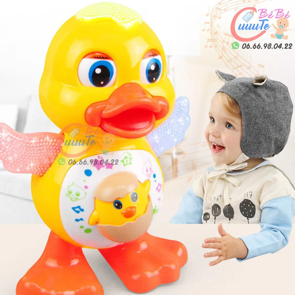Canard électrique à éclairage de danse, jouet éducatif – Image 3