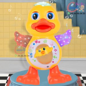 Canard électrique à éclairage de danse, jouet éducatif