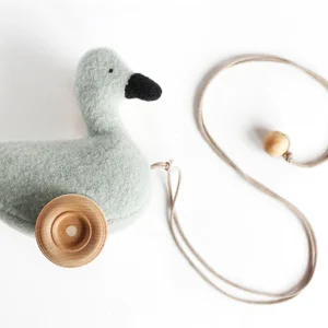 Canard à tirer - Bleu-vert/gris vert