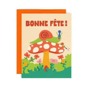 Carte de souhaits - Fête d'escargots