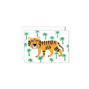 Mini carte de souhaits - Tigre