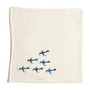 Couverture d'emmaillotage hirondelles