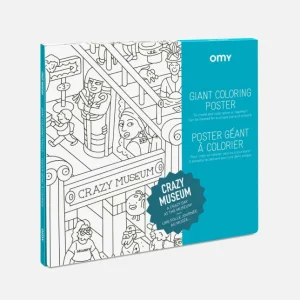 Affiche géante à colorier - Crazy Museum