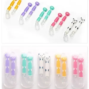 Cuillère d'entraînement en Silicone pour bébé