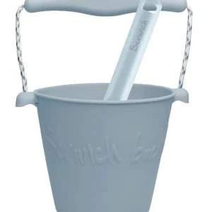 Seau flexible en silicone + Pelle - Duck Egg Blue