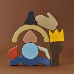 Blocs de bois à empiler Diversité