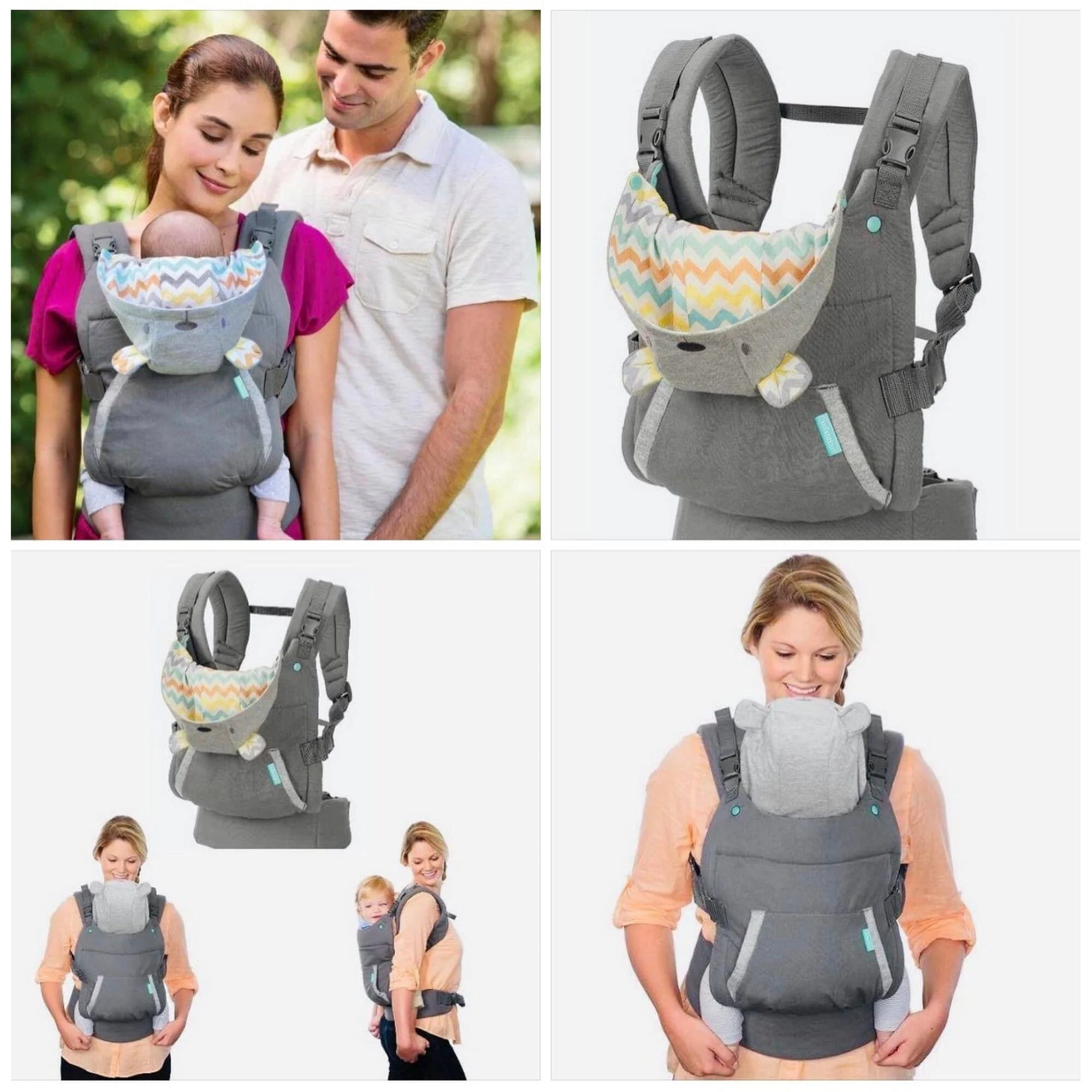 Infantino : Porte-Bébé Cuddle Up 4 position