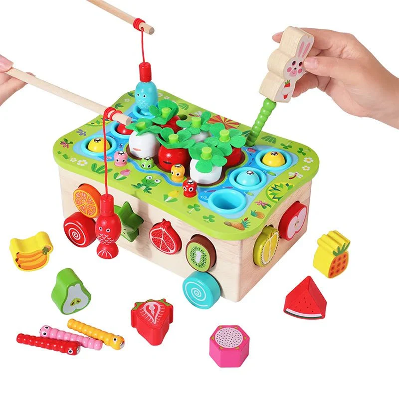 Jeu Éducatif en Bois – Pêche, Tri des Formes et Motricité Fine – Image 7