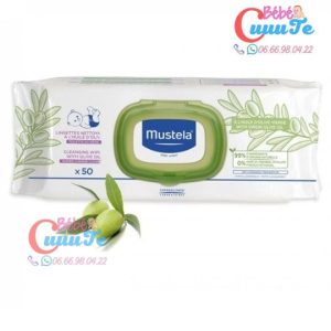 Lingettes Nettoyantes A L’huile D’olive 50 Unités-Mustela