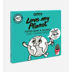 Affiche géante à colorier - I Love my Planet