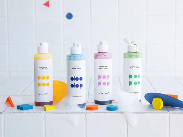 Bain moussant coloré naturel Plop Plop - Ocean Blue – Image 4