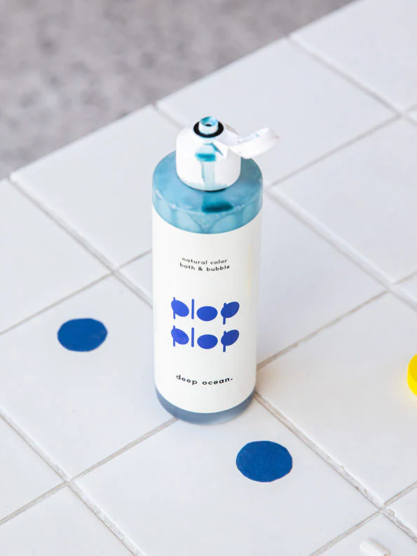Bain moussant coloré naturel Plop Plop - Ocean Blue – Image 2