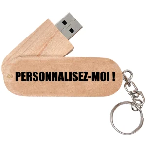 PORTE-CLEFS CLEF USB 64 GB - PERSONNALISABLE