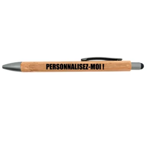 STYLO BAMBOU TACTILE - PERSONNALISABLE