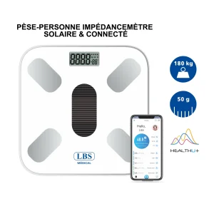 PESE-PERSONNE IMPEDANCEMETRE SOLAIRE & CONNECTE