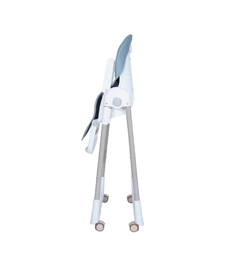 Chaise haute évolutive réglable avec Roues BLEU CIEL – Image 6