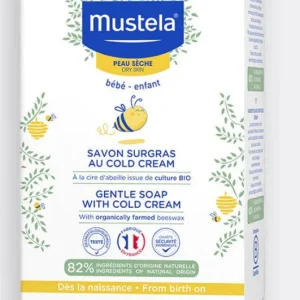 Savon surgras au Cold Cream à la cire d'abeille BIO Mustela