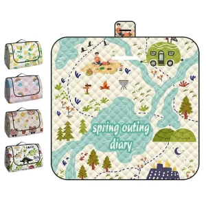 🌿 Tapis de Pique-Nique Imperméable & Tapis de Jeu pour Bébé – Grand Format 150x200cm 🌞