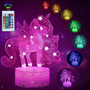 Veilleuse 3D Licorne
