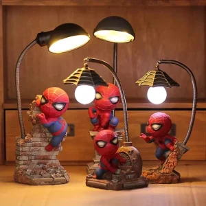 🕷️ Veilleuse Spider-Man Marvel – Lampe de Nuit Figurine 14cm 💡