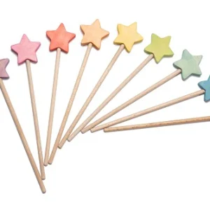 Baguette magique en bois (couleurs variées)